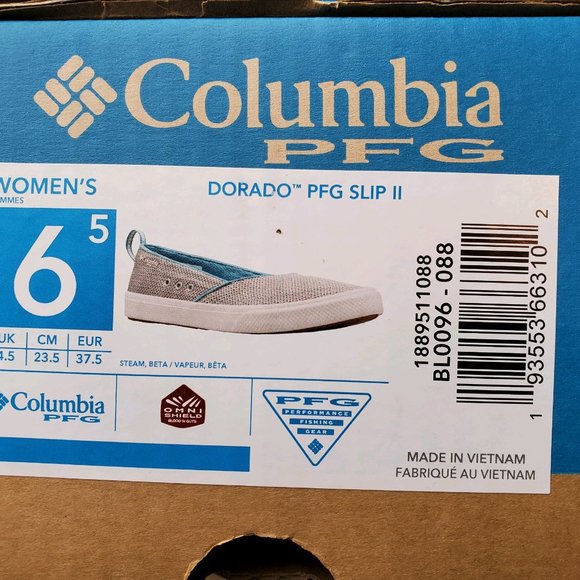 Columbia PFG Dorado Slip II Size 6.5 Silver/Gray - Picture 3 of 3